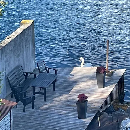 Sea House With Private Dock Near Flesland